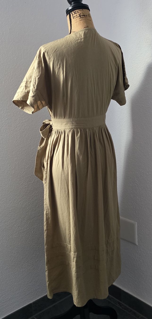 Vestiti: Baumwoll Kleid, Gr. 34/8, beige, Neu – Nuovo (secondo la descrizione) da Rheinsulz venduto da Gilea 3