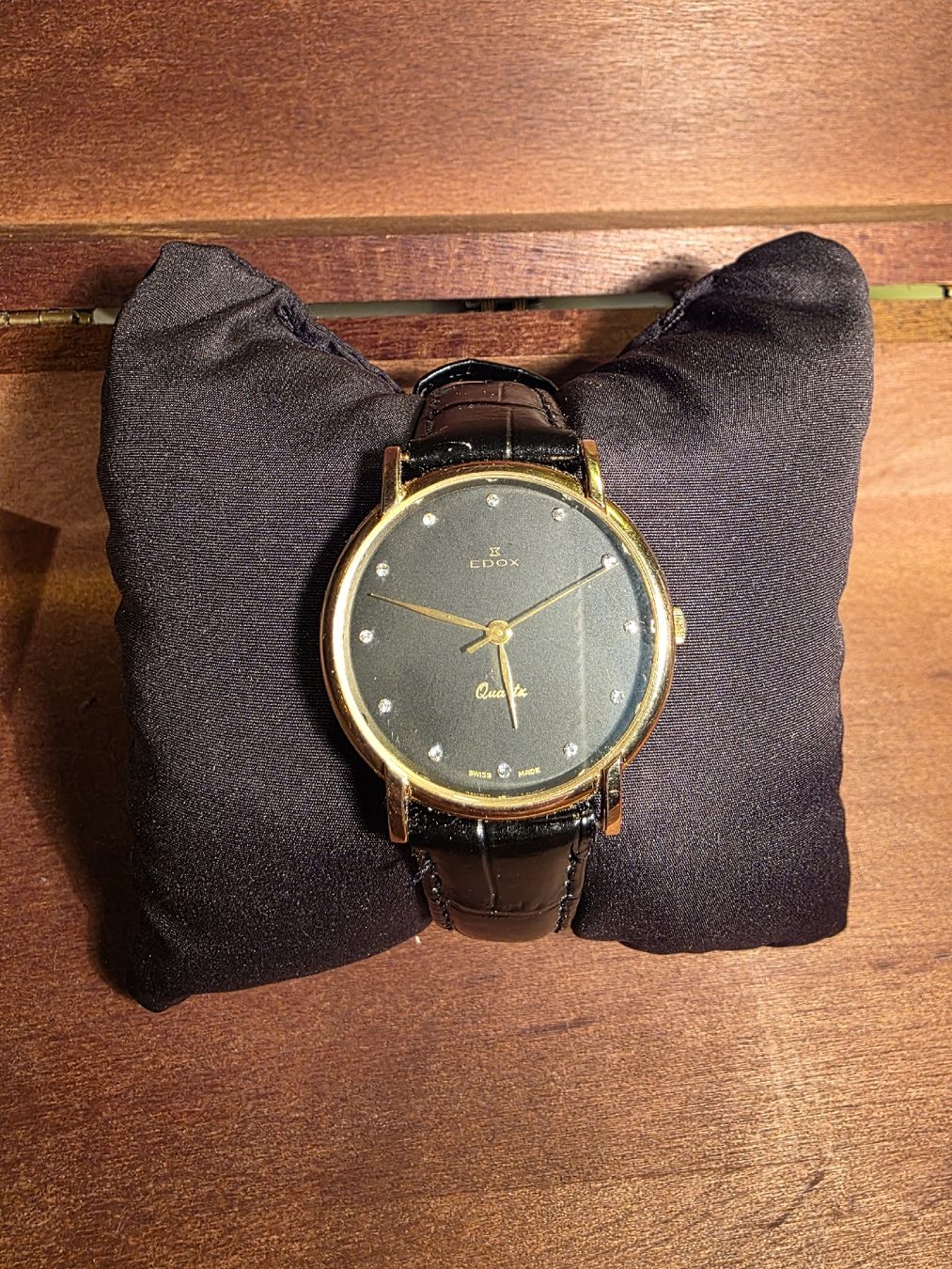 Edox Orologi: Edle EDOX Uhr mit Lederband – Nuovo (secondo la descrizione) da Dübendorf venduto da NoConsx