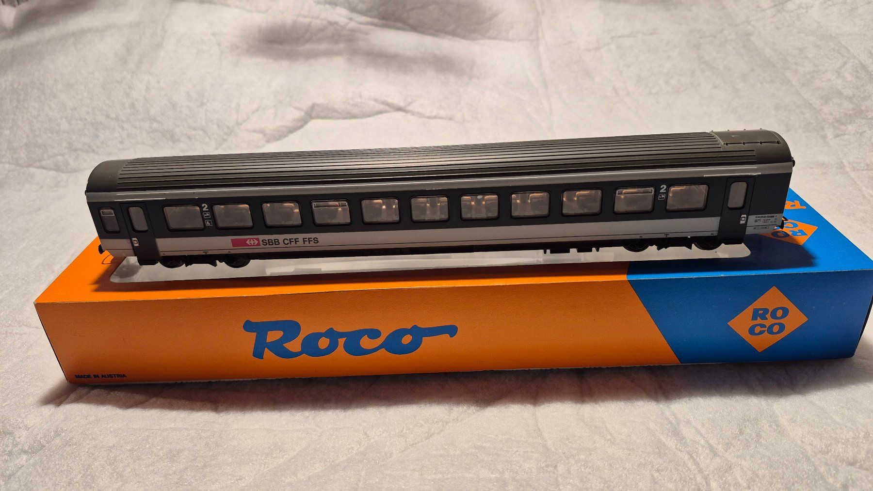 Roco Modellini di ferrovie: ROCO EW IV 2. Klasse-Wagen der SBB, H0, DC – Usato da Freienstein venduto da Gotthardlok 2