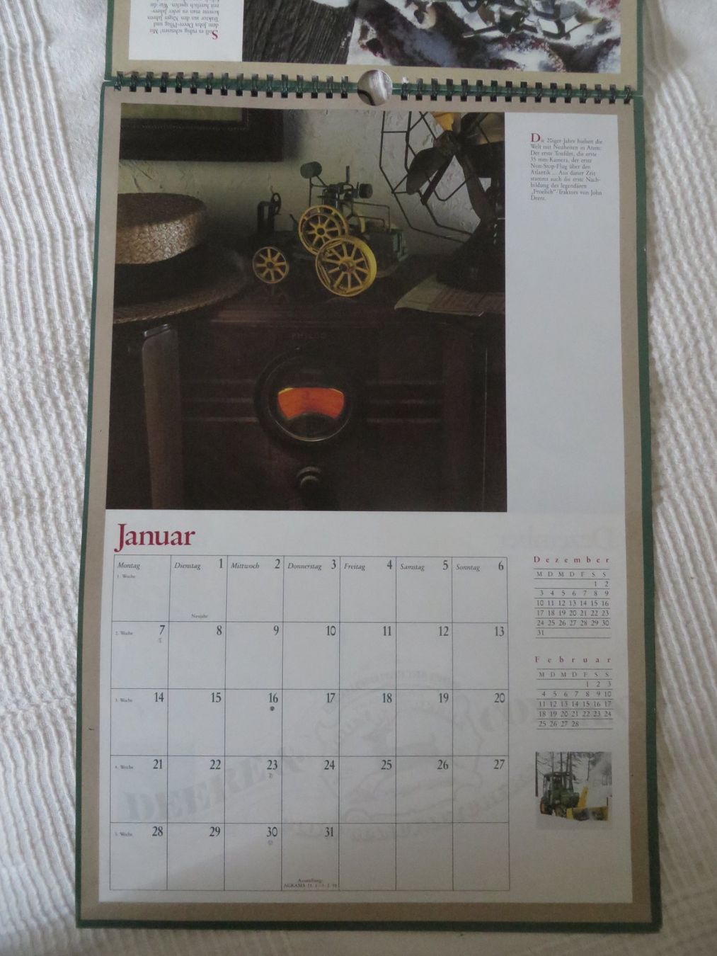 John Deere Calendari: John Deere Kalender – Usato da Burgdorf venduto da rosashop54 1