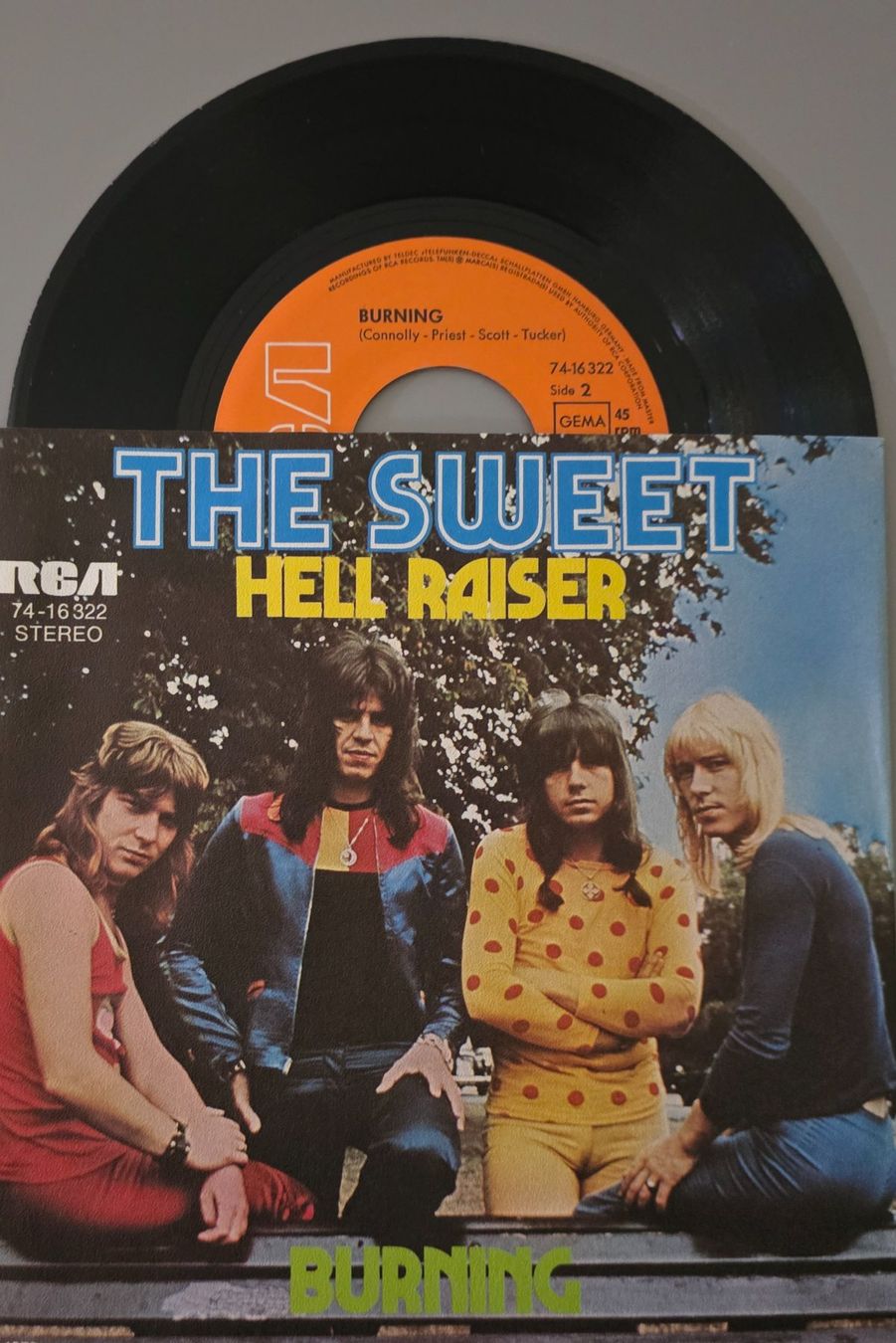 Dischi in vinile: The Sweet Single – Hell Raiser / Burning – Usato da Root venduto da atelier22