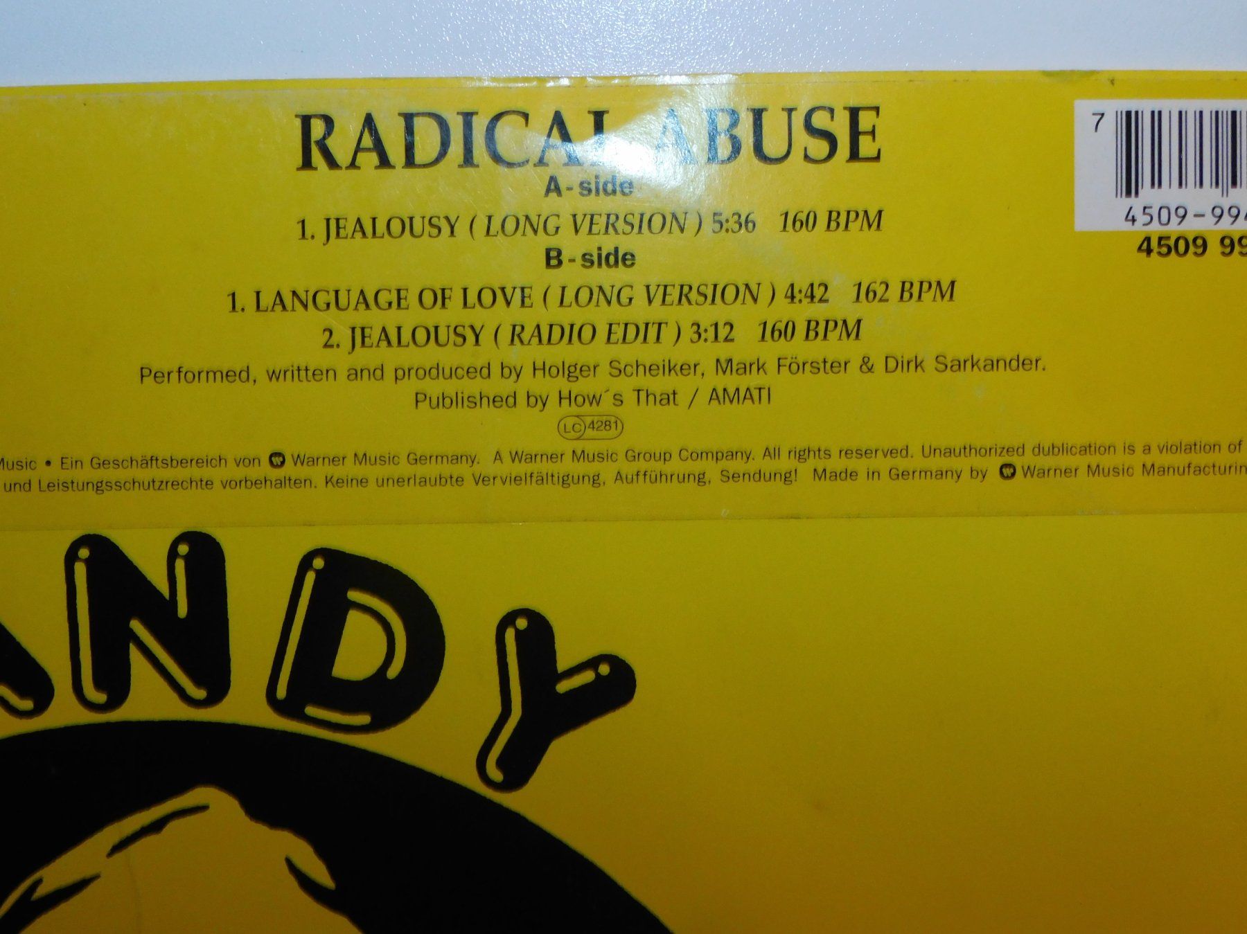 Dischi in vinile: LP - Schallplatte - Radical Abuse Remix Mix – Usato da Sursee venduto da 76 2