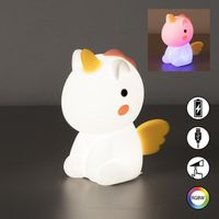 LED Kinder Tischleuchte RGBW, 14 cm Höhe
