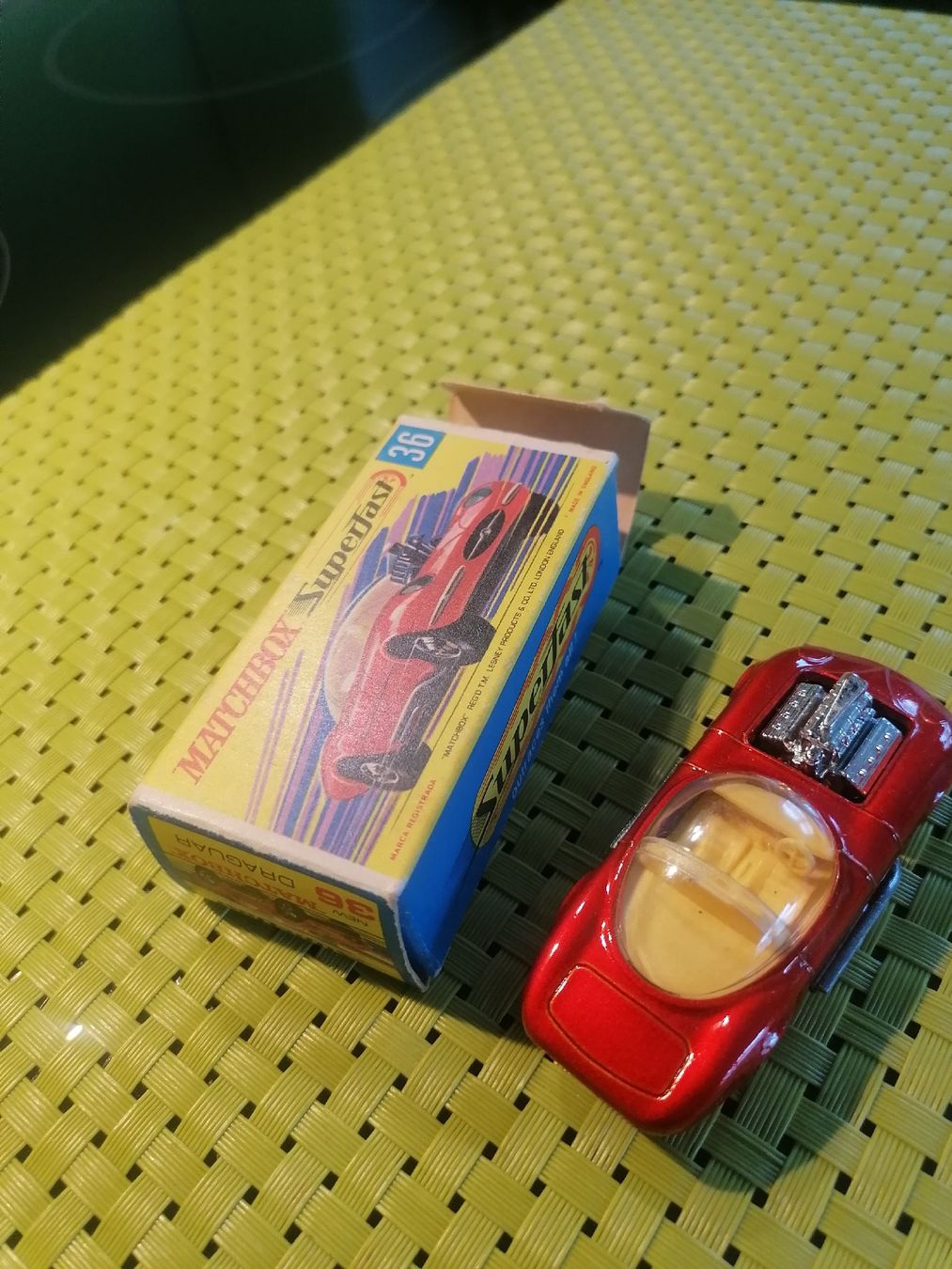 Matchbox Modellini d'auto: Matchbox Auto hot rod Draguar. – Usato da Biberist venduto da troedlerheinz 1