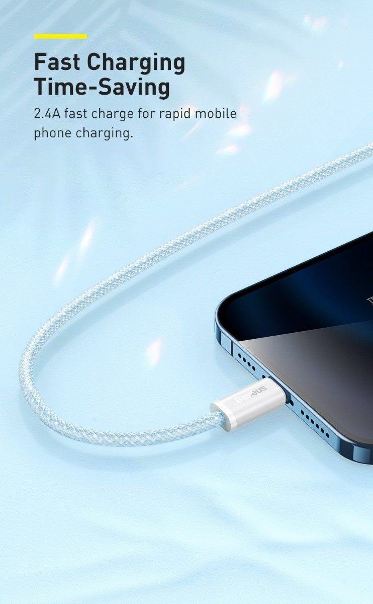 Baseus Cavi: Baseus Ladekabel Lightning 2m 200cm iPhone, 2,4A Fast Charge – Nuovo e nell'imballaggio originale da Romanshorn venduto da pfimex 1