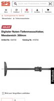 Digitaler Nuten-Tiefenmessschieber, Messbereich: 300mm