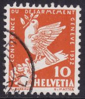 SBK-Nr. 186 (Abrüstungskonferenz Genf 1932) gestempelt