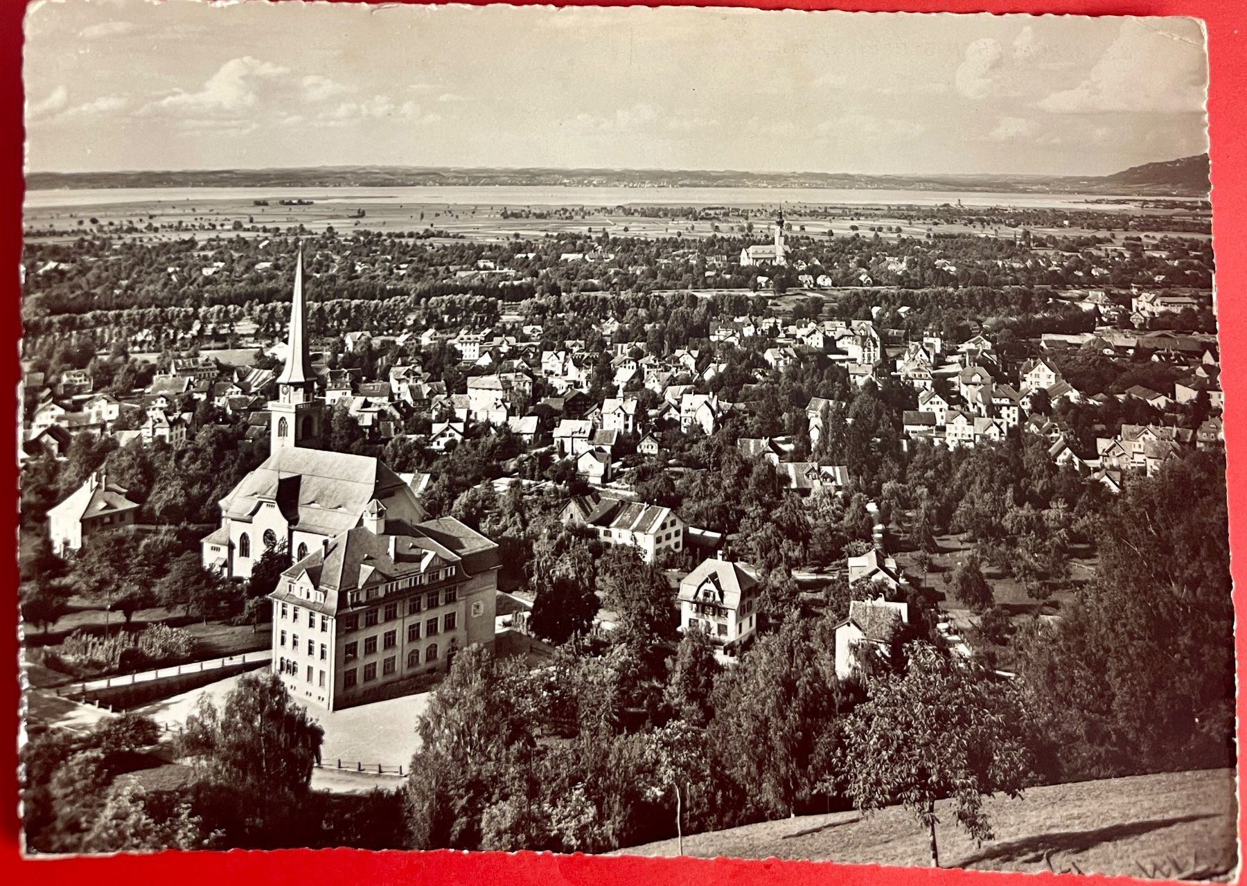 Cartoline postali: AK: ST. MARGRETHEN mit Bodensee – Usato da Lutry venduto da Ediego