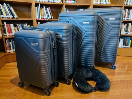 5er ABS Hartschalenkoffer Set in Schwarz NEU