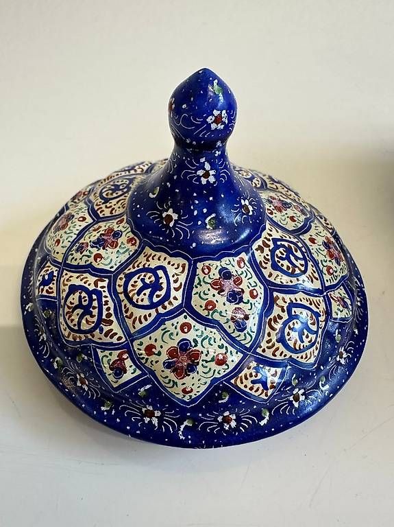 Zuccheriere: Orientalische Keramikdose mit Deckel – Usato da Obernau venduto da Arche_Noah_Brocki 7