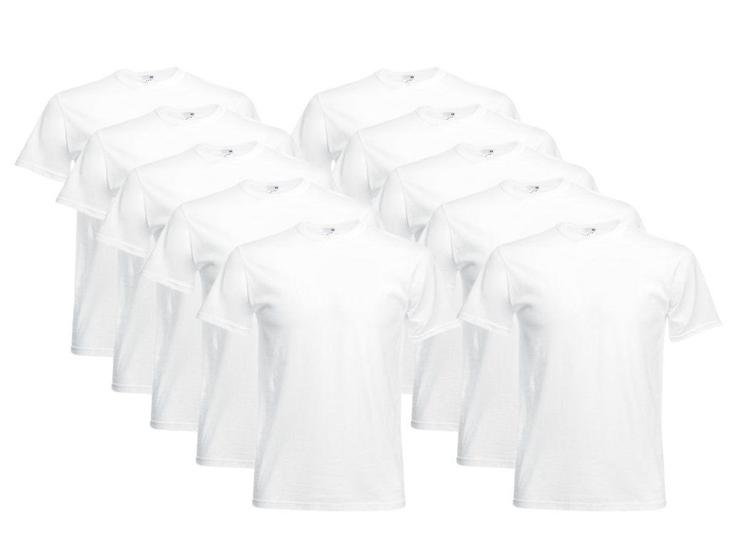 T-shirt: T-Shirt 10er Pack, Fr. 59.- Withe Gr. XL – Nuovo e nell'imballaggio originale da Ebmatingen venduto da textil-discount