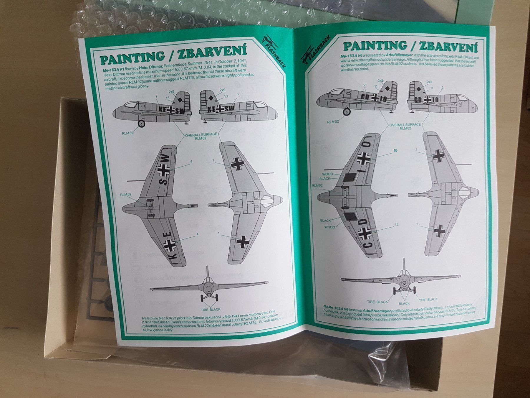 Kit di modellismo & Modellini statici: 1:48 Messerschmitt Me 163 A Komet - Flashback KLH8920 – Usato da Bassersdorf venduto da jackbmw 3