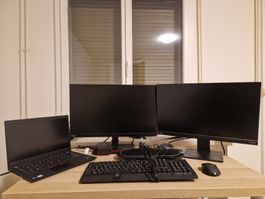 Lenovo Thinkpad mit Dockingstation & 2 Monitore - Top!