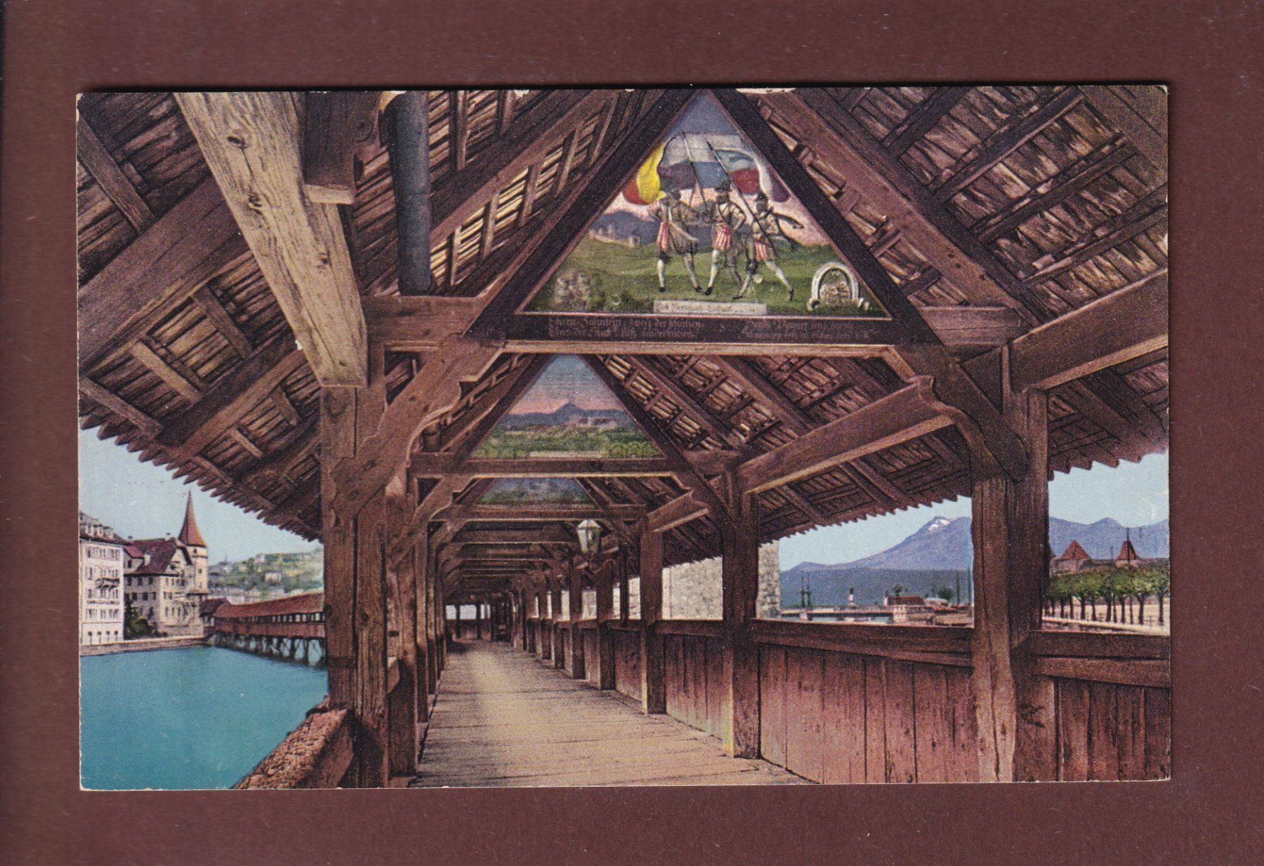 Ansichtskarten: LUZERN - Kapellbrücke – Gebraucht aus Pully von nicecards