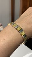 Bracciale donna bicolore Napier geometrico usato