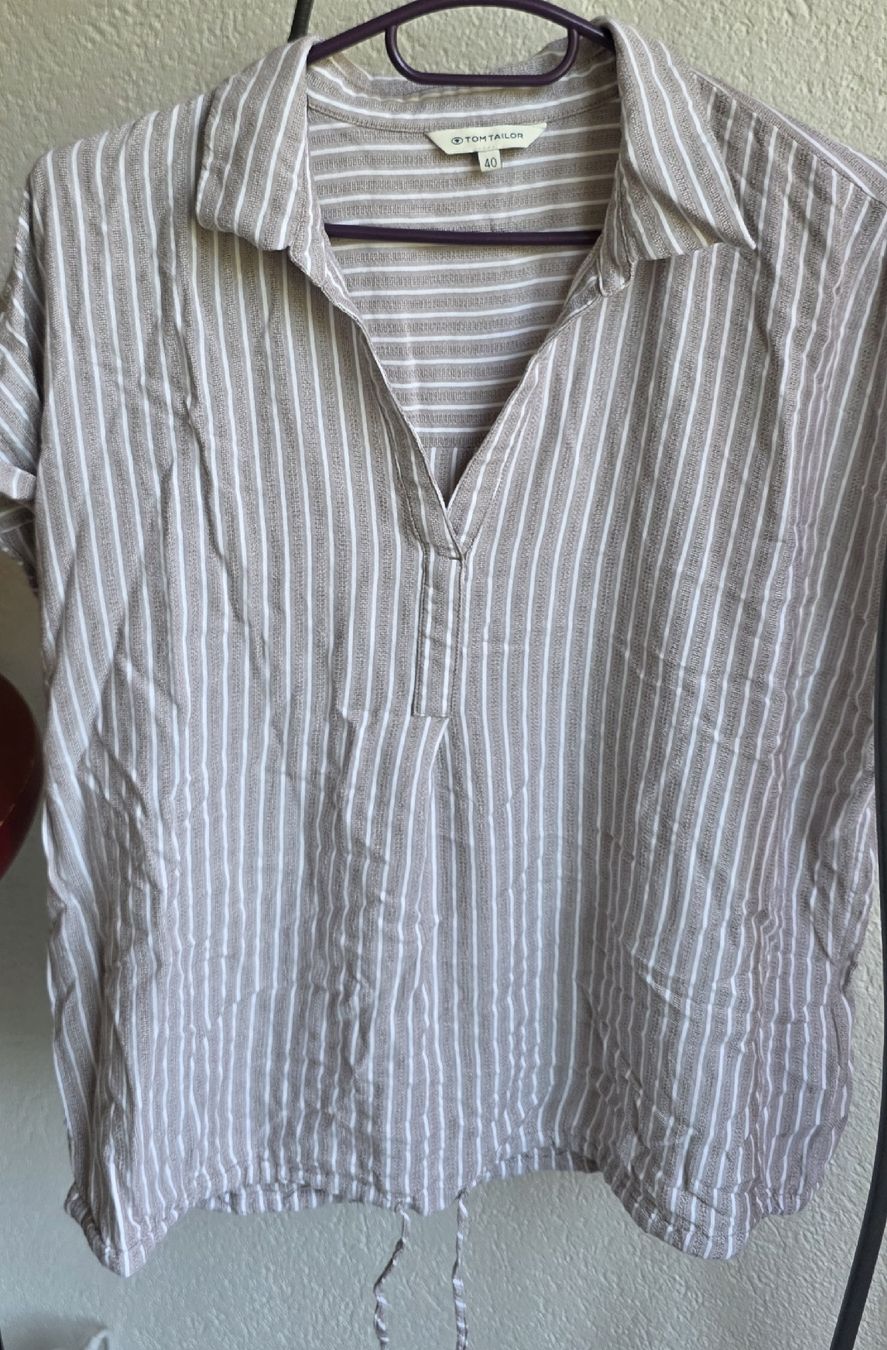 Tom Tailor Camicette: Chemise Tom Tailor Taille 40 Beige – Usato da Yverdon-les-Bains venduto da van_dq65