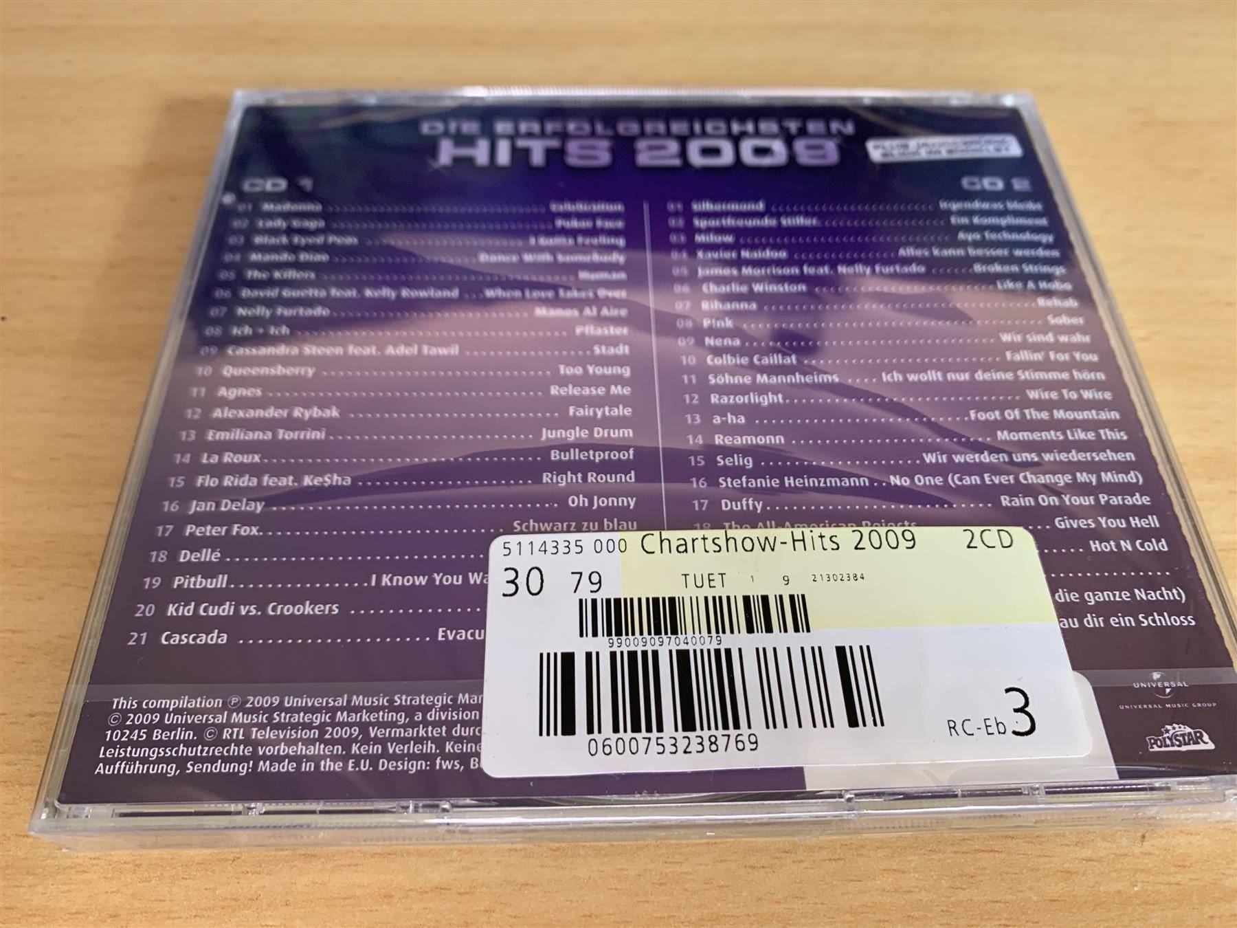 CD: Chart Show - Hits 2009 - 2 CD – Nuovo e nell'imballaggio originale da Rikon im Tösstal venduto da Alpenmutz 1