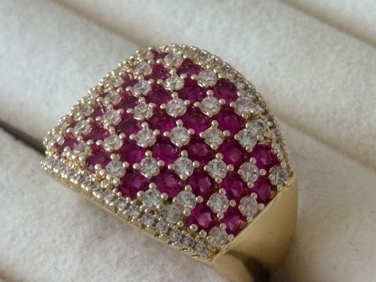 Ringe: Luxus Elegante Gr.19/9 Ring Farbe: Gold/rot – Neu (gemäss Beschreibung) aus Biel-Bienne von Roserosse13 8