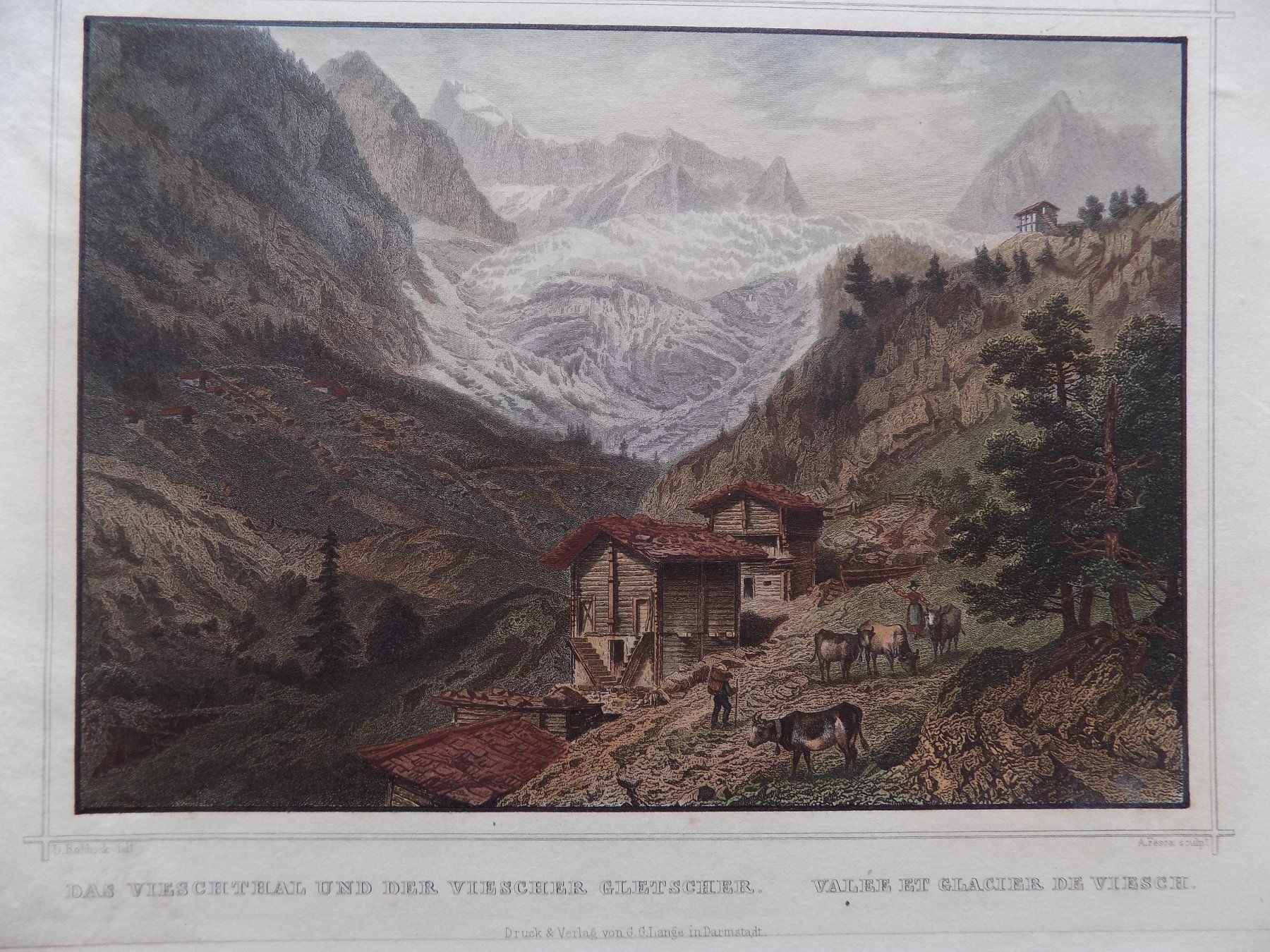 Incisioni: Fieschertal Fiesch Wallis – Usato da Risch venduto da Antikfee 6