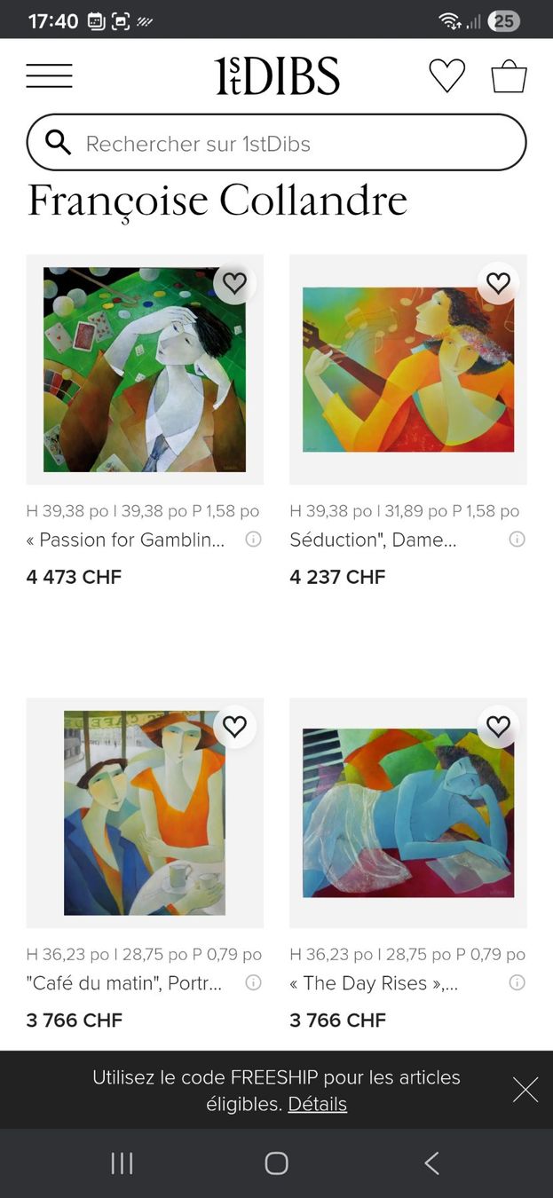 Dipinti: Tableau "A l'expo Picasso" de Collandre – Usato da Genève venduto da njia 9