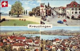 Kreuzlingen TG // Mehrbild-Ansichtskarte alt farbig