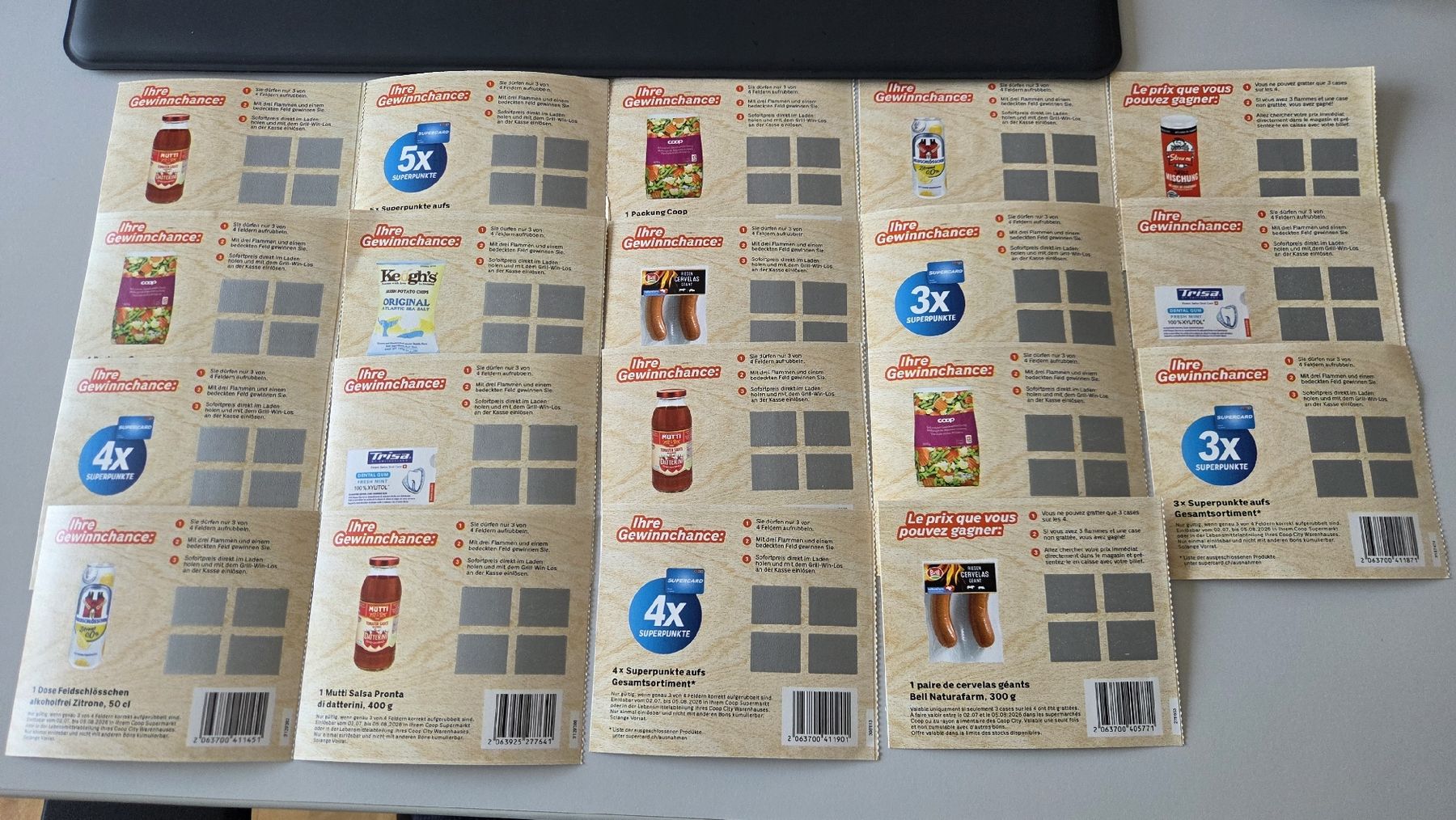 Gutscheine: Coop Grill and Win, Grill Win 19stk – Neu (gemäss Beschreibung) aus Winkel von mukunde100