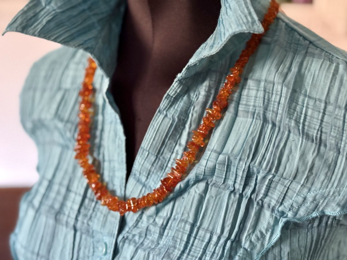 Catenine: Vintage Bernstein Halskette, 64 cm – Usato da Lamone venduto da LaCantinaMagica 5