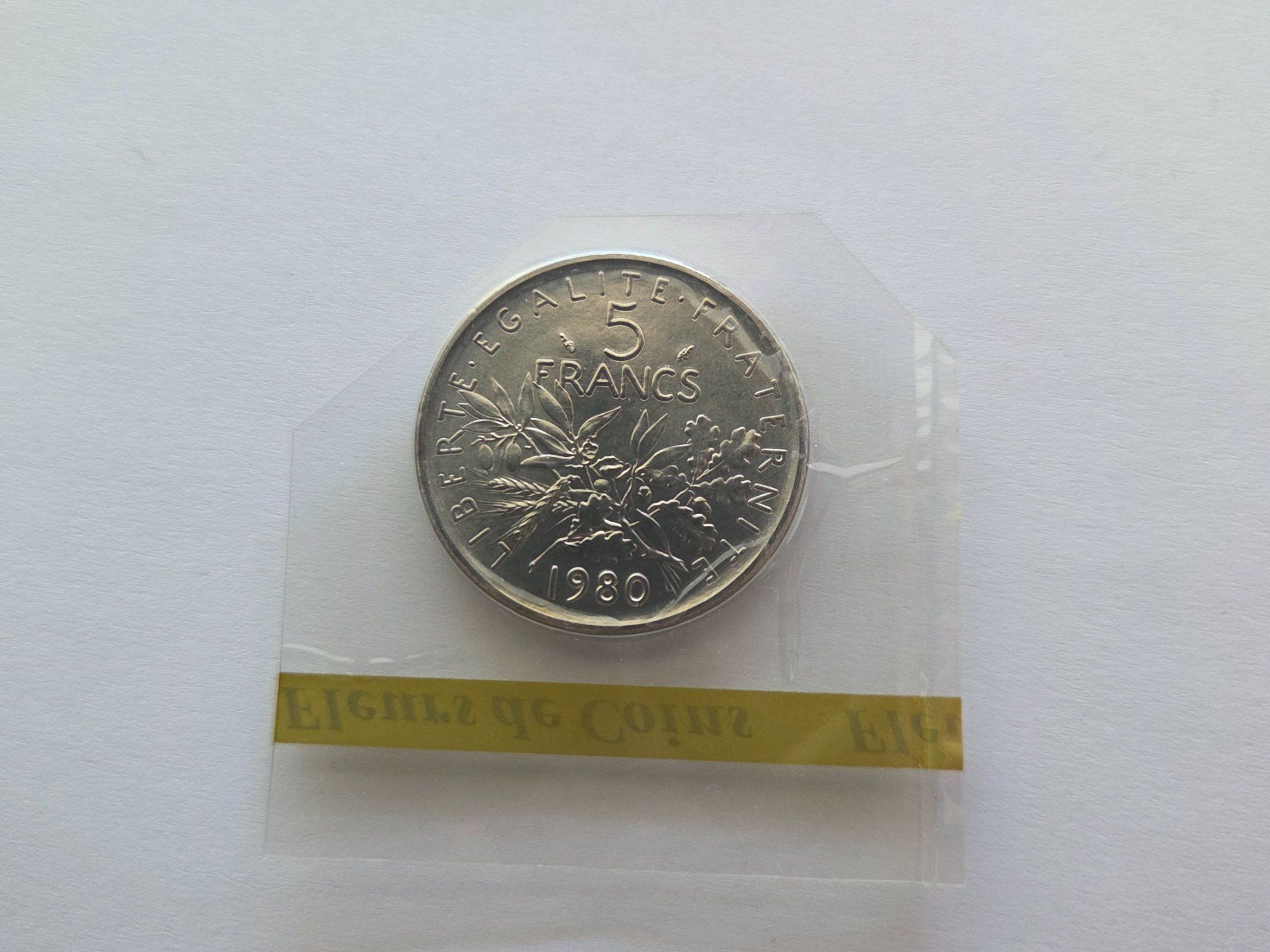 Tutti le monete: 5 Francs Fleurs de Coins 1980 – Nuovo (secondo la descrizione) da Pravidondaz venduto da LVtik