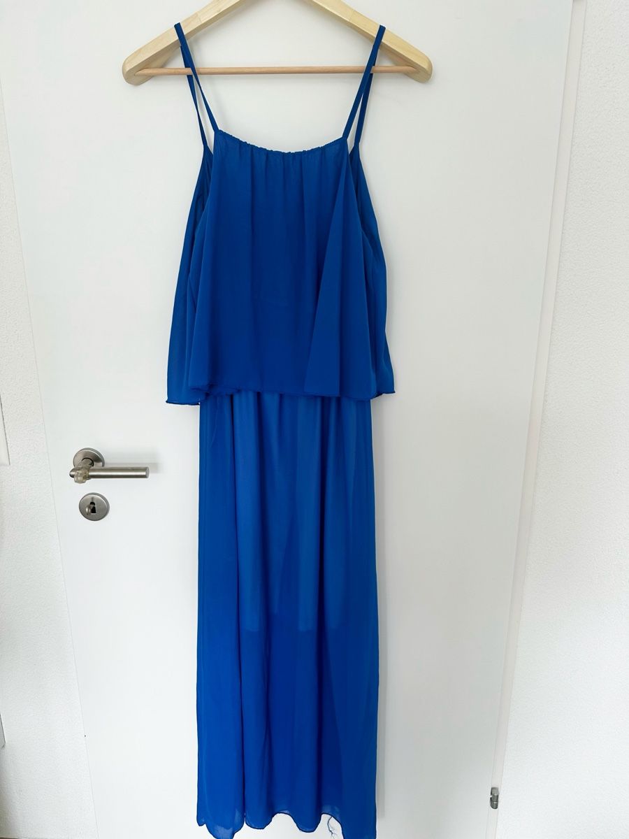 Vestiti: Blaues Sommerkleid royalblau, Gr. 40, – Usato da Eglisau venduto da Brewster1 2