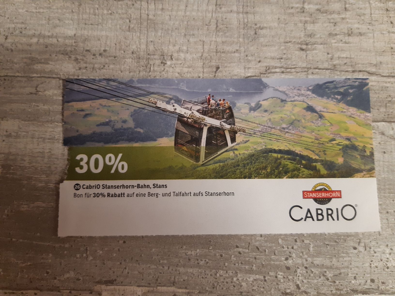 Buoni: 30% berg- und talfahrt stanserhorn – Nuovo (secondo la descrizione) da Toffen venduto da Gwunderegge77