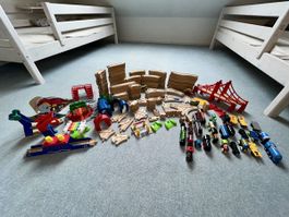 Riesen Sammlung Brio Holzeisenbahn Gleise Züge Brücken