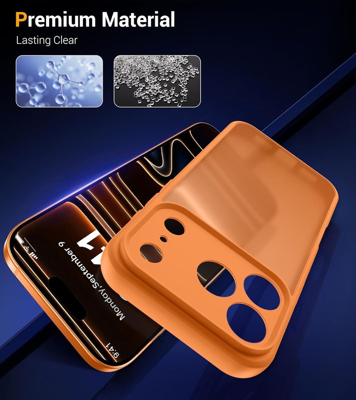 Cover & Protezioni schermo: KIT ORANGE : coque iPhone 17 PRO + 2 Glass – Nuovo e nell'imballaggio originale da Roche VD venduto da GOLDEN_SHOP_24H 1
