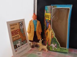 Figurine Tintin & Milou & fasicule expo Welkenraedt/B 1991