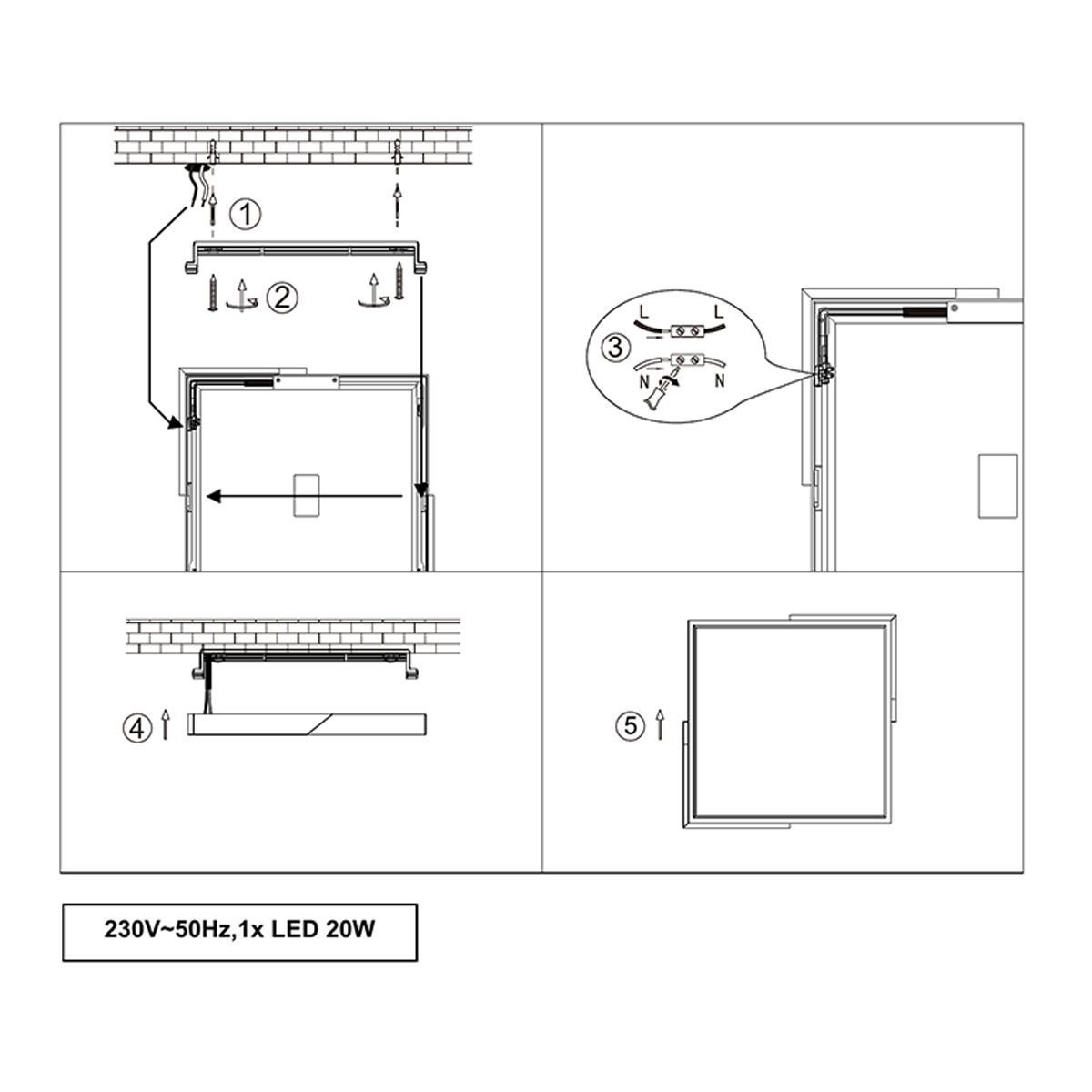 Lampadari & plafoniere: LED Deckenleuchte, Dimmer, 31 cm Breite – Nuovo (secondo la descrizione) da Kreuzlingen venduto da Smart-Light 4