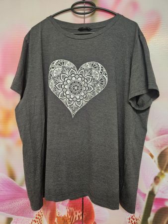 Herz Damenshirt Grösse: 3XL