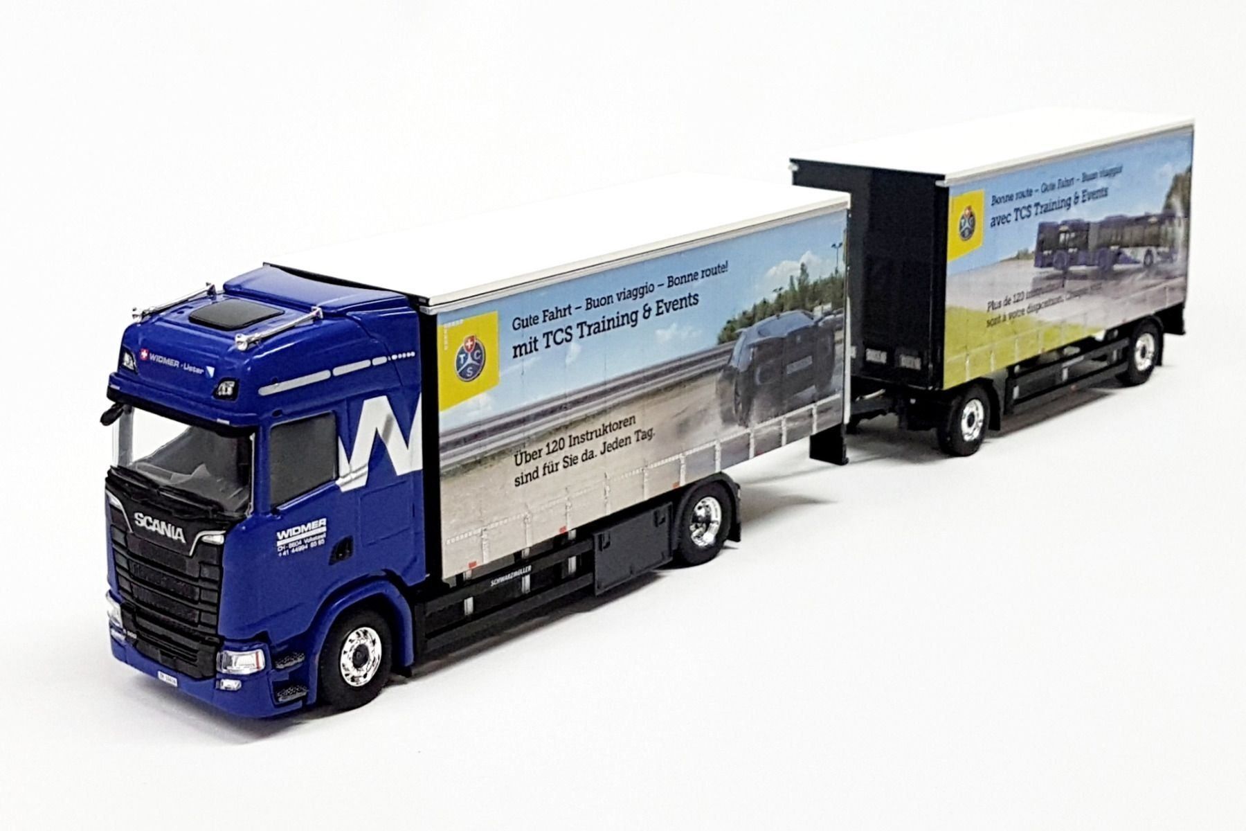 Tekno Modellbausätze & Standmodelle: 1:50 Tekno Scania S-Highline Widmer – Neu und originalverpackt aus Affoltern am Albis von Modellshop-8910