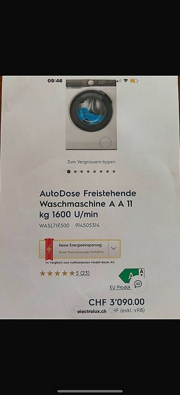 Waschmaschinen: Waschmaschine  – Gebraucht aus Orpund von Bruegger_79 4