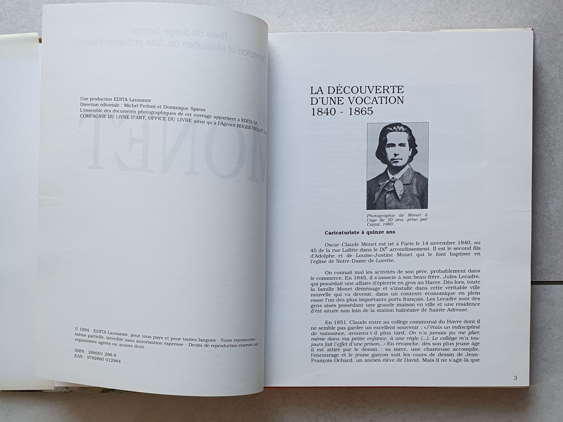 Libri: Monet / superbe livre éd. 1994 – Usato da Servion venduto da meno999 2