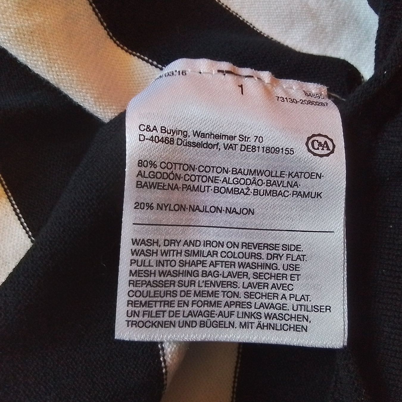 C&A Maglioni & Felpe: Pullover gestreift schwarz/weiss / Grösse M – Nuovo (secondo la descrizione) da Zürich venduto da meinhobby 5