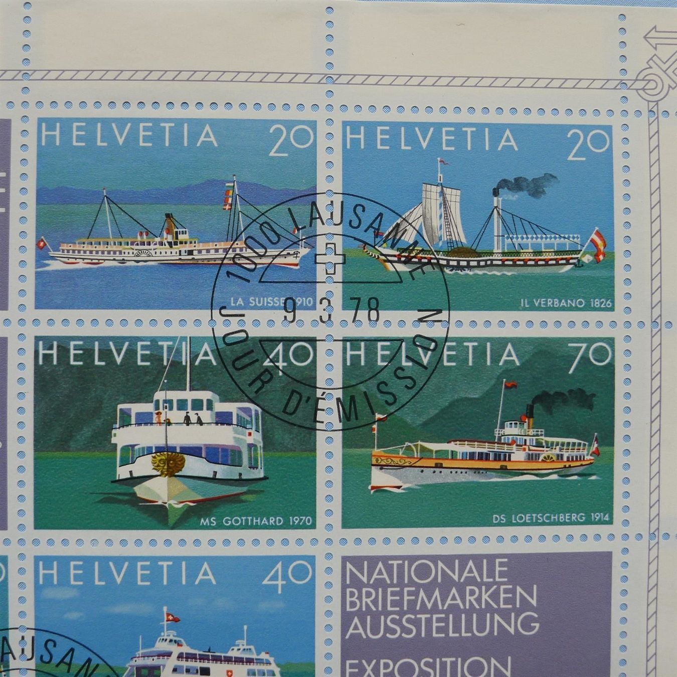 Tutti i francobolli: 1978, Lemanex FDC, mit Ersttags-Stempel, Einschreiben – Usato da Sursee venduto da Luzernerraute 1