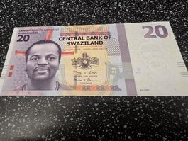 20 Emalangeni Swasiland 2010 Banknote 