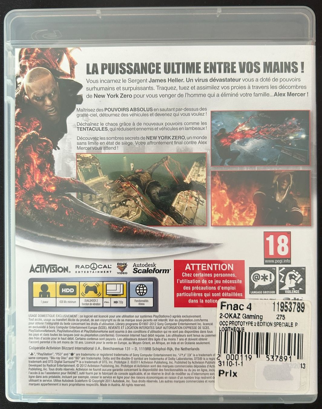 Giochi: PS3 game "Prototype 2 - Limited Edition" – Usato da Corminboeuf venduto da Ld6NVToZQe 1