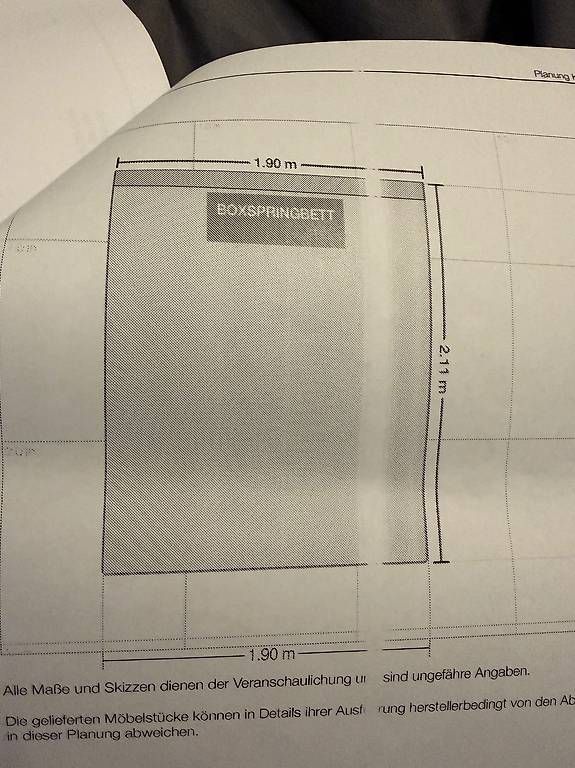 Letti: Boxspringbett 180x200 cm mit gepolstertem Kopfteil – Usato da Suhr venduto da Norio3 2