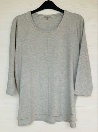 Gerry Weber Casual Shirt, Grau, Dreiviertelarm, Gr. 40/42