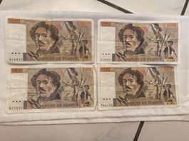 Banknoten Frankreich 20 50 100 Francs Sammlung 7 Stk
