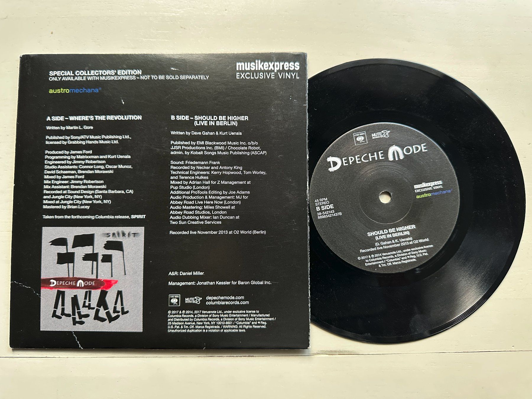 Schallplatten: DEPECHE MODE rare Where's the revolution Single Kult Top – Gebraucht aus Basel von Partridge 1