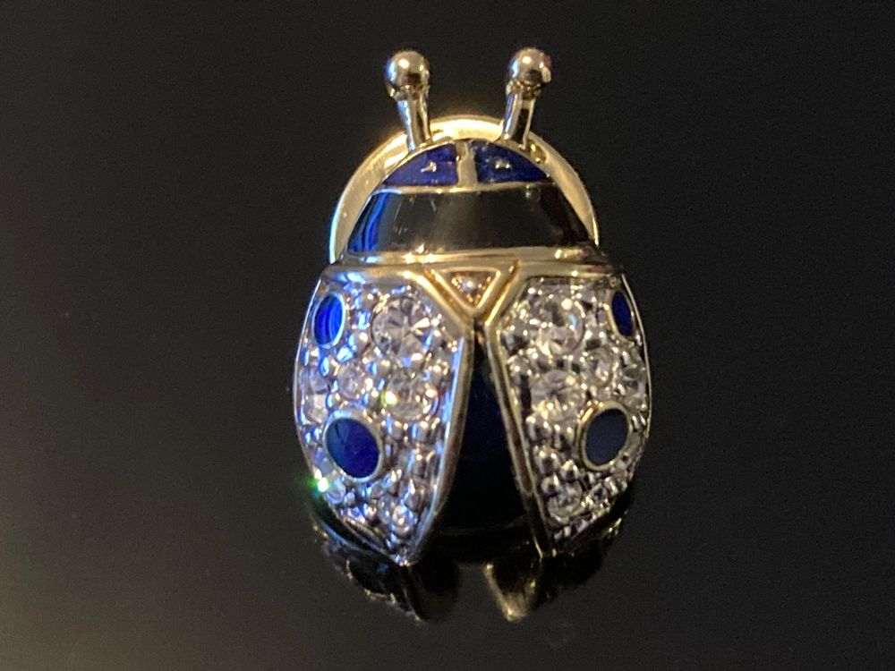 Broche Vintage « Pyrope » En Grenat - Métal Inconnu, Bijou Ancien, Occasion