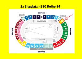 2x Sitzplatz Tickets Weltklasse Zürich Sektor B10