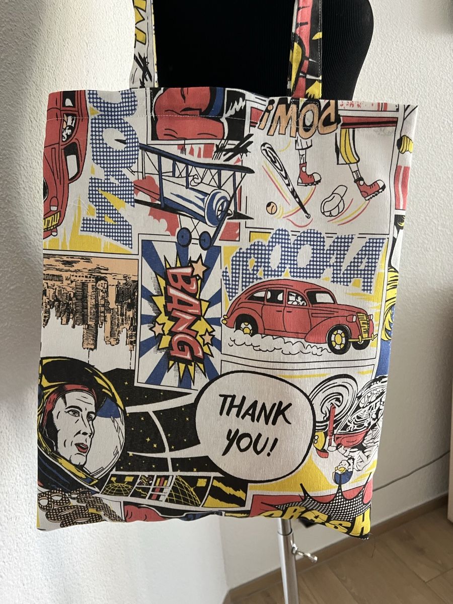 Borse: Cooler Comic Stoffbeutel Shopper Tasche Neu – Nuovo (secondo la descrizione) da Luzern venduto da suhamadlun 2