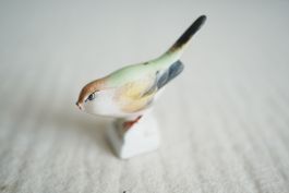 Aquincum Vogel Figur Porzellan Ungarn handbemalt 7 cm